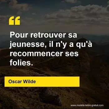 Citation Oscar Wilde