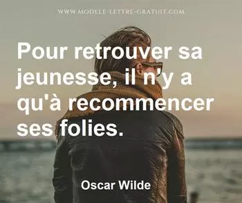 Citation de Oscar Wilde