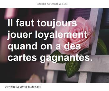 Citations Oscar WILDE