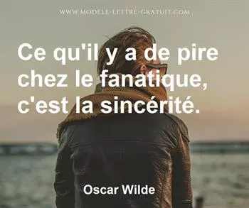 Citation de Oscar Wilde