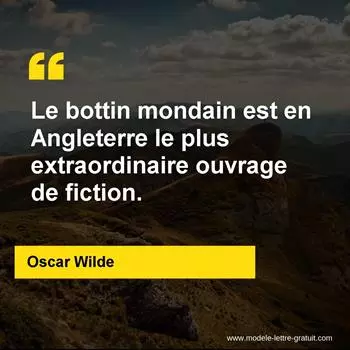 Citation Oscar Wilde