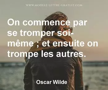 Citation de Oscar Wilde