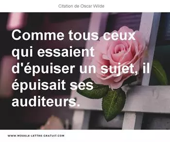 Citations Oscar Wilde