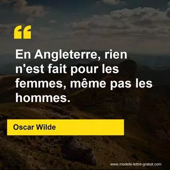 Citation Oscar Wilde