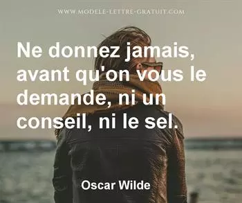 Citation de Oscar Wilde