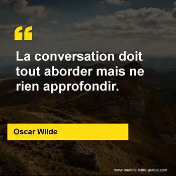 Citation Oscar Wilde
