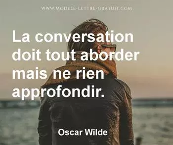 Citation de Oscar Wilde