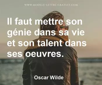 Citation de Oscar Wilde