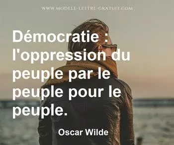 Citation de Oscar Wilde