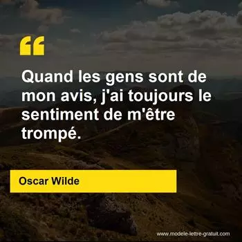 Citation Oscar Wilde