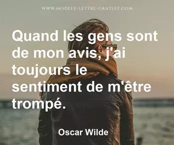 Citation de Oscar Wilde