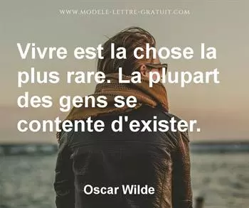 Citation de Oscar Wilde