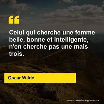 Citation Oscar Wilde