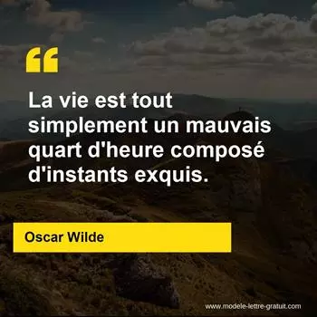 Citation Oscar Wilde