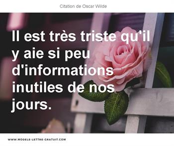 Citations Oscar Wilde