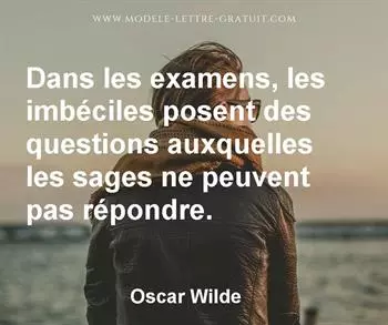 Citation de Oscar Wilde