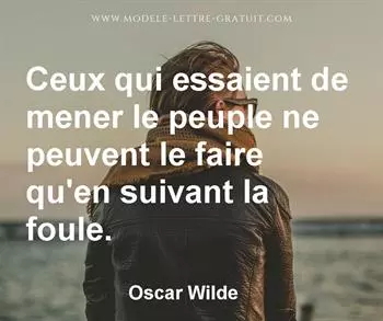 Citation de Oscar Wilde