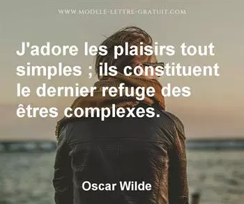 Citation de Oscar Wilde