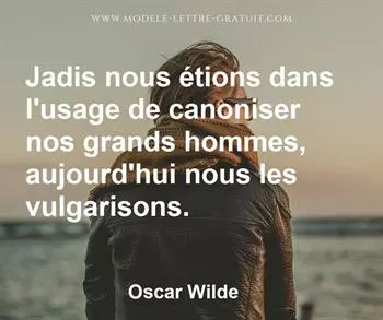 Citation de Oscar Wilde
