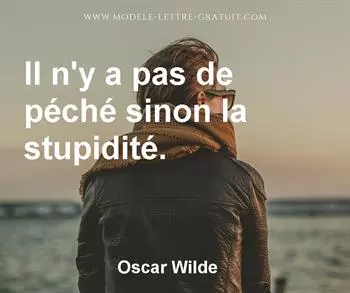 Citation de Oscar Wilde