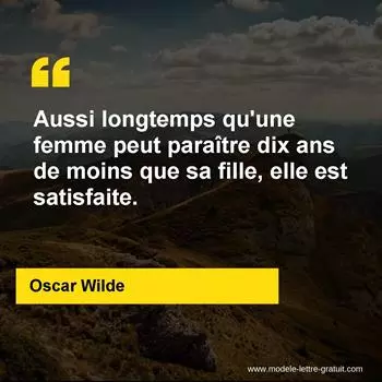 Citation Oscar Wilde