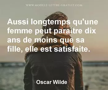 Citation de Oscar Wilde