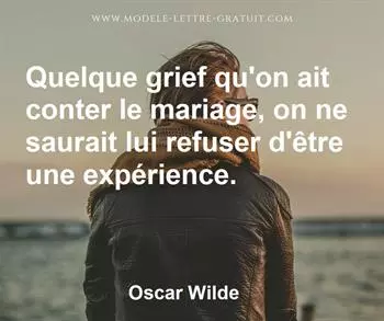 Citation de Oscar Wilde