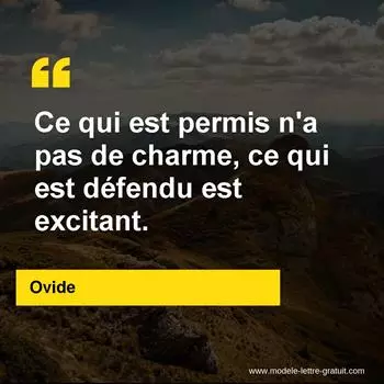 Citation Ovide