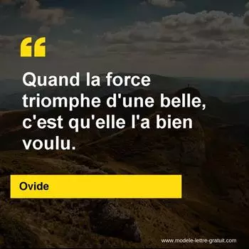 Citation Ovide