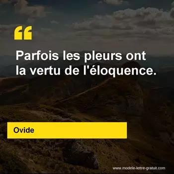Citation Ovide