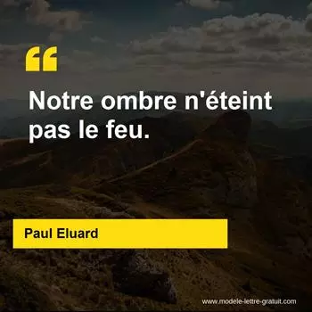 Citation Paul Eluard