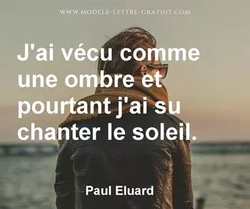 Citation de Paul Eluard