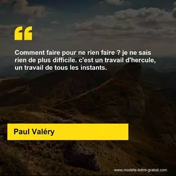 Citation Paul Valéry
