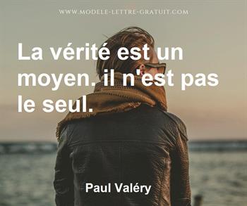 Citation de Paul Valéry