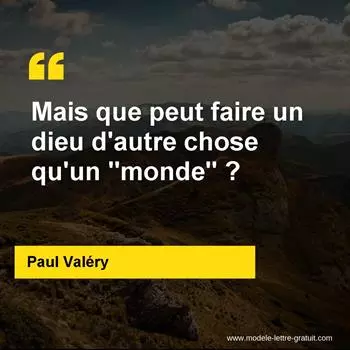 Citation Paul Valéry
