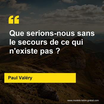 Citation de Paul Valéry