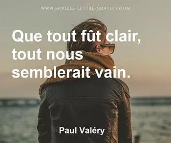 Citation de Paul Valéry
