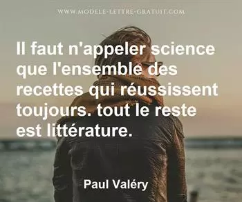 Citation de Paul Valéry