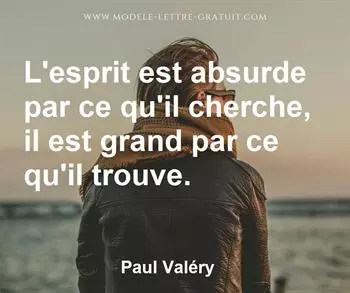 Citation de Paul Valéry