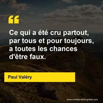 Citation Paul Valéry