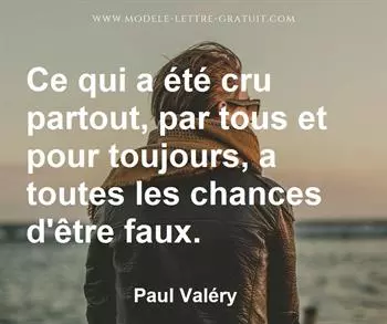 Citation de Paul Valéry
