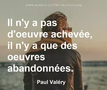 Citation de Paul Valéry