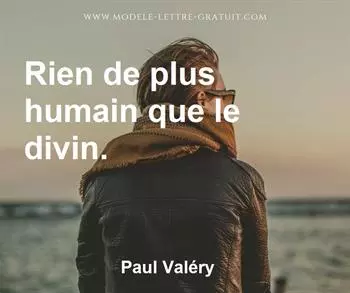 Citation de Paul Valéry