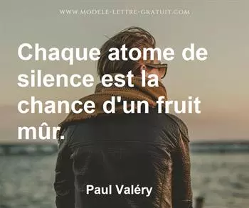 Citation de Paul Valéry