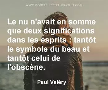 Citation de Paul Valéry