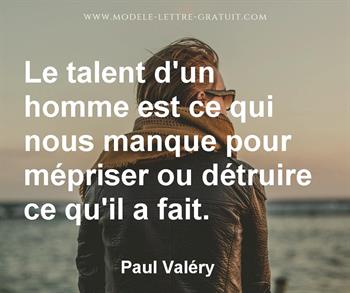 Citation de Paul Valéry