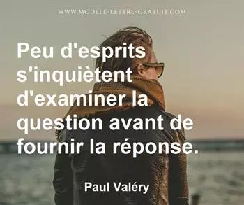 Citation de Paul Valéry