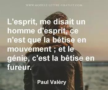 Citation de Paul Valéry