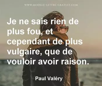 Citation de Paul Valéry