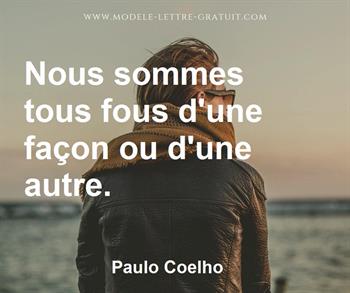 Citation de Paulo Coelho